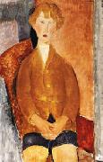 Amedeo Modigliani Boy in Short Pants oil painting